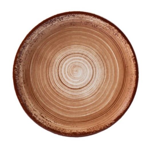 Prato Raso Esfera Marrom 27cm SCH_203.3415