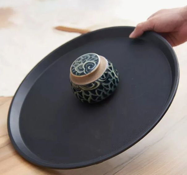 Bandeja Antiderrapante Inox 45cm Preto Ke...