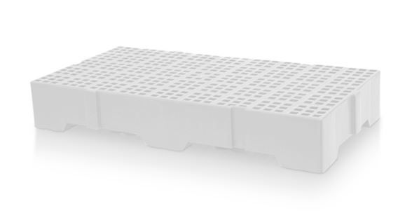 Estrado Plástico Branco 82x41x13cm Boliva...