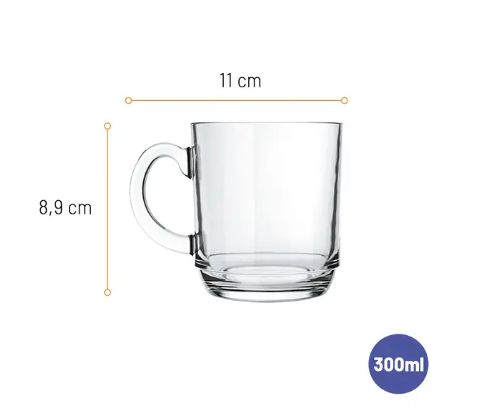 Caneca Café Aspen 300ml Caixa com 24 Nadi...