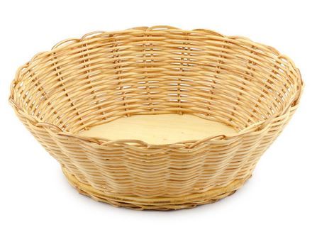 Cesta Vime Redonda Lisa 20x7,5cm Caycara ...