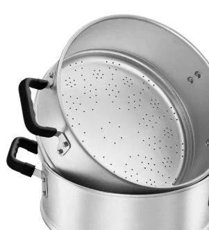 Caçarola Vapor Superior Furada 45cm Alumí...