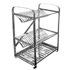 Escorredor para 48 Pratos Inox Stamp Inox...