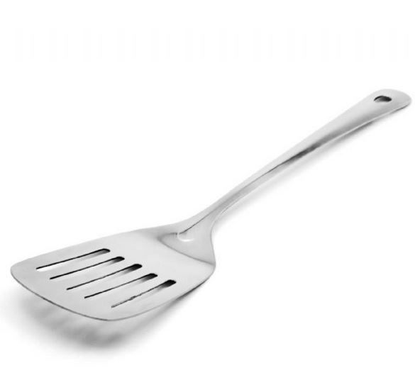 Espátula Furada de Inox 34cm Lara Marcamix