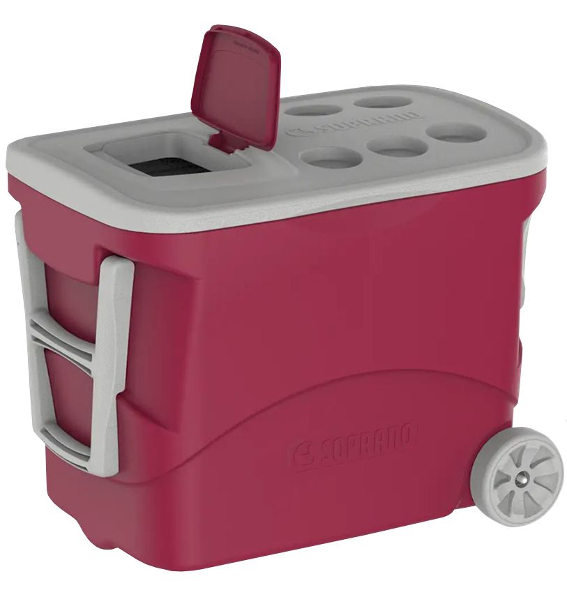 Caixa Térmica 50 Litros com Rodas Vermelh...