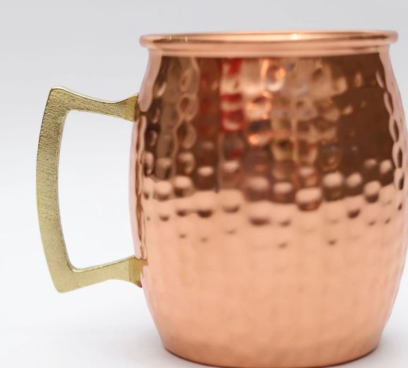 Caneca Inox Cobre Martelada 600ml Kehome ...