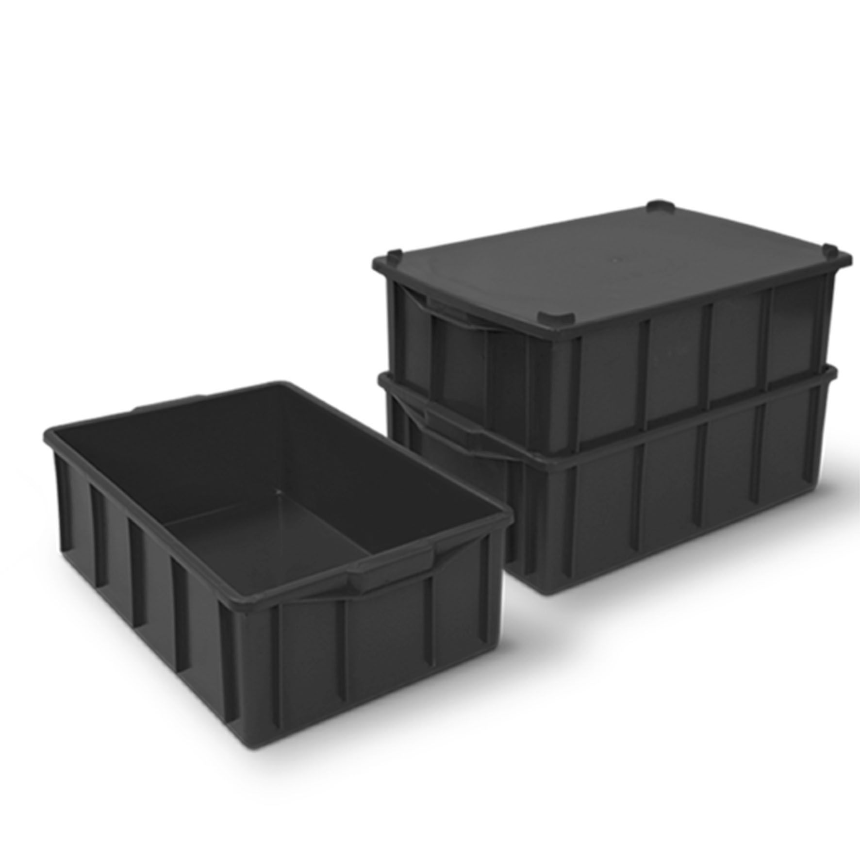 Caixa Plástica Fechada 36 Litros 60x38x20...