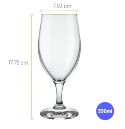 Taça Cerveja Windsor 330ml Caixa com 12 N... Taça Cerveja Windsor 330ml Caixa com 12 N...