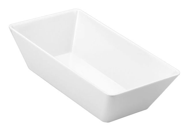 Travessa 1/4 Melamina 25x15x6cm Branca Ma... Travessa 1/4 Melamina 25x15x6cm Branca Ma...