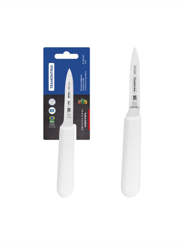 Faca para Legumes 3 Polegadas Branco Tram...