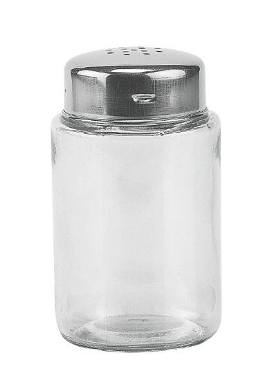 Saleiro Vidro com Tampa Inox Euro POP