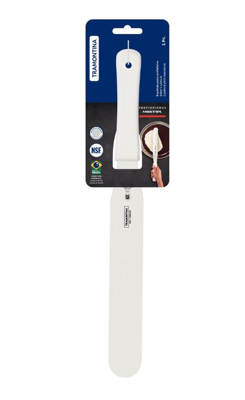 Espátula Branca para Confeiteiro 12 cm Tr...