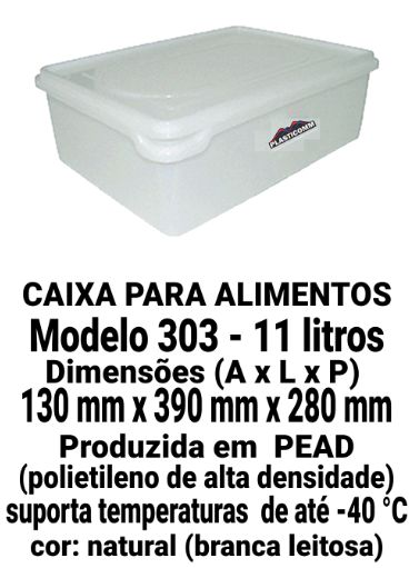 Caixa Organizadora Plástica 11 Litros 39x...