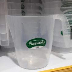 Jarra Plástica Medidora 1 Litro Branca Pl... Jarra Plástica Medidora 1 Litro Branca Pl...