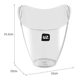 Balde para Gelo Acrílico Incolor 3,3L UZ ... Balde para Gelo Acrílico Incolor 3,3L UZ ...