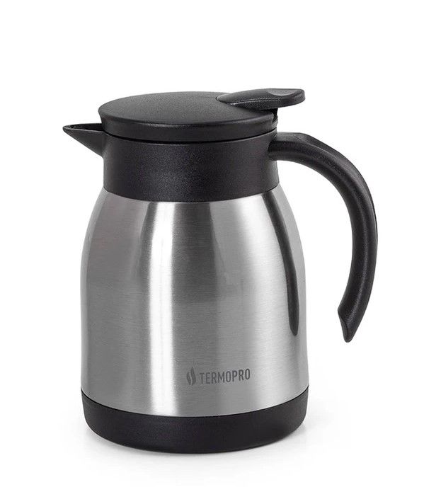Garrafa Térmica Inox Preta Mona 600ml Mar... Garrafa Térmica Inox Preta Mona 600ml Mar...