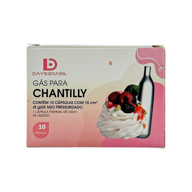 Gás para Chantilly Cápsula Caixa com 10 U... Gás para Chantilly Cápsula Caixa com 10 U...