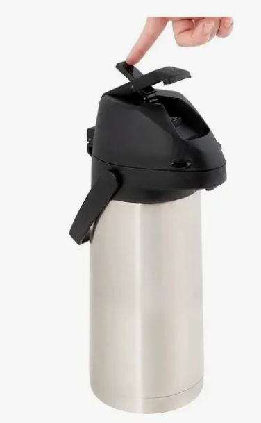 Garrafa Térmica de Pressão Inox 1,9 Litro... Garrafa Térmica de Pressão Inox 1,9 Litro...