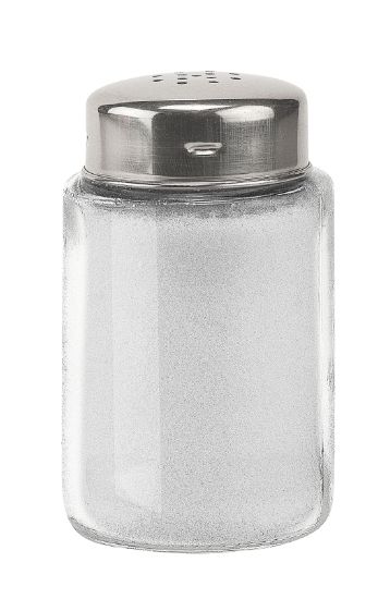 Saleiro Vidro com Tampa Inox Euro POP