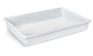 Bandeja Plástica Branca 60x40x10cm Mercop...