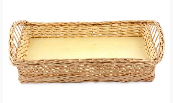 Cesta Vime Ret Cafe da Manha 40x25x5cm CY...