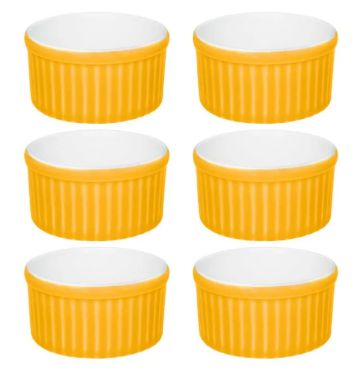 Ramekin Grande 180ml Cerâmica Branco Oxfo... Ramekin Grande 180ml Cerâmica Branco Oxfo...