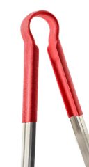 Pegador Inox 30cm com Cabo Vermelho Dayho... Pegador Inox 30cm com Cabo Vermelho Dayho...