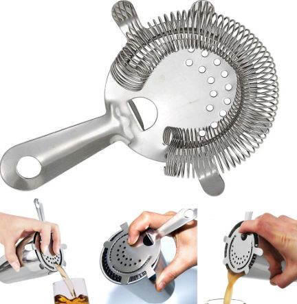 Coador Strainer para Coquetel 4 Apoios In... Coador Strainer para Coquetel 4 Apoios In...