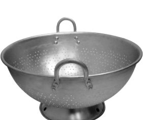 Tacho Escorredor Furo Fino com Pés 40cm A... Tacho Escorredor Furo Fino com Pés 40cm A...