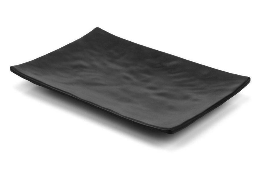 Travessa Ret Sashim Melam Pto 25x17cm MMX... Travessa Ret Sashim Melam Pto 25x17cm MMX...