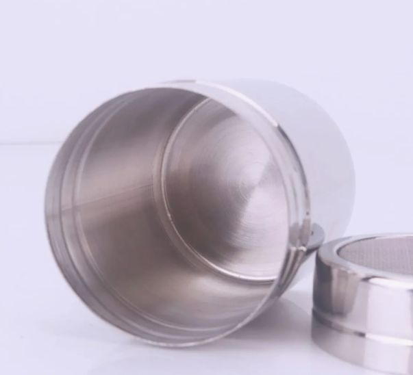 Polvilhador Saleiro Inox Fino 280ml Forti... Polvilhador Saleiro Inox Fino 280ml Forti...