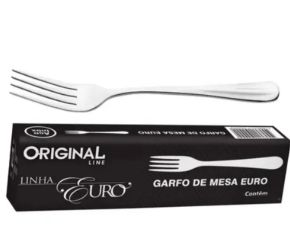 Garfo de Mesa Euro em Aço Inox Caixa com ...