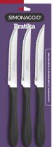Faca Churrasco Pratika Preto Simonaggio R... Faca Churrasco Pratika Preto Simonaggio R...