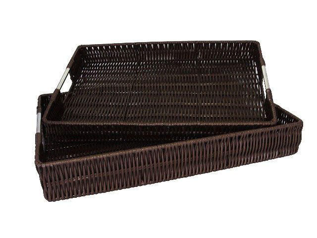 Cesta Rattan Ret 43x30x6,5cm Cafe MMO_YK9123 Cesta Rattan Ret 43x30x6,5cm Cafe MMO_YK9123