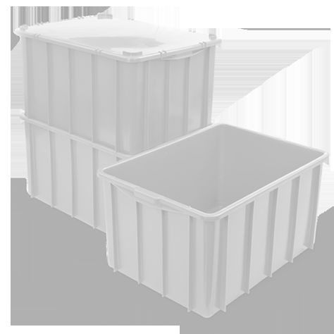 Caixa Plast Fech 70x55x40cm Bca 130L BLV_248 Caixa Plast Fech 70x55x40cm Bca 130L BLV_248