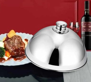 Cloche Tampa de Inox com Pegador 25cm Keh... Cloche Tampa de Inox com Pegador 25cm Keh...