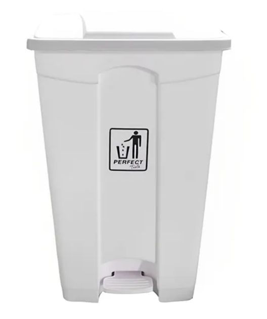 Lixeira com Pedal Quadrada 50 Litros Bran...