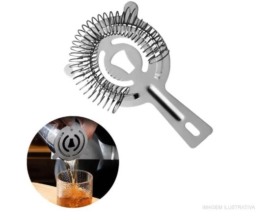 Coador Strainer para Coquetel 4 Apoios em... Coador Strainer para Coquetel 4 Apoios em...
