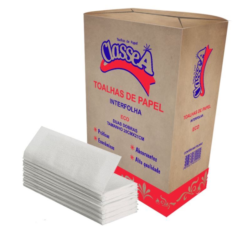 Toalha Interfolha Bca Eco 20x21cm Pct Cla... Toalha Interfolha Bca Eco 20x21cm Pct Cla...