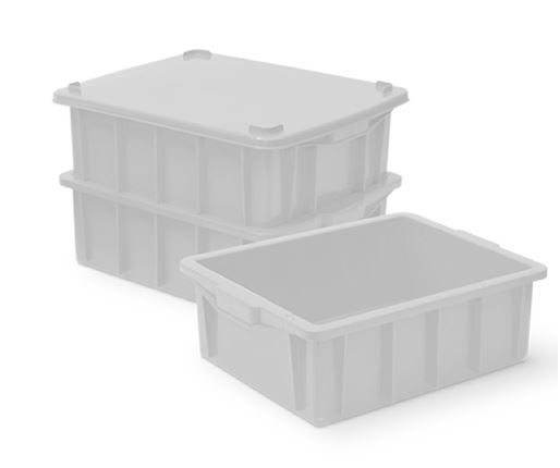 Caixa Plast Fech 41x34x14cm Bca 15L BLV_243 Caixa Plast Fech 41x34x14cm Bca 15L BLV_243