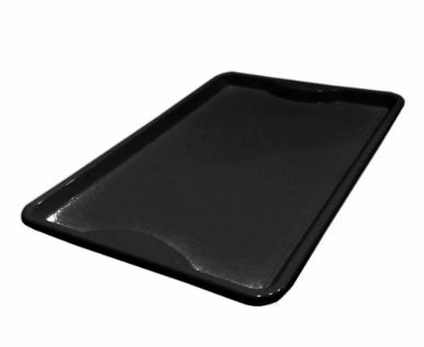 Bandeja Para Servir Plástica Preta 48x33c...