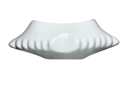 Casquinha de Siri Porcelana Germer Branco... Casquinha de Siri Porcelana Germer Branco...