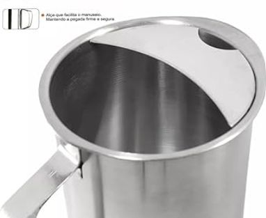 Jarra Inox Sem Tampa 1,8 Litros Kehome Re... Jarra Inox Sem Tampa 1,8 Litros Kehome Re...