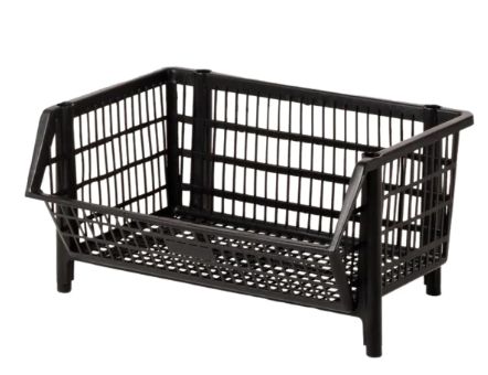 Cesta Expositora Preta 34x43x26cm Bolivar... Cesta Expositora Preta 34x43x26cm Bolivar...