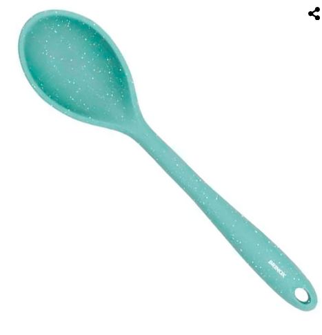 Colher Funda Silicone 27cm Verde Brinox R... Colher Funda Silicone 27cm Verde Brinox R...