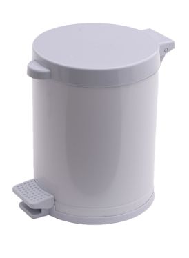 Lixeira Pedal Plástica 4,5 Litros Branca ... Lixeira Pedal Plástica 4,5 Litros Branca ...