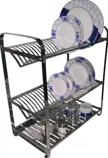 Escorredor para 48 Pratos Inox Stamp Inox...