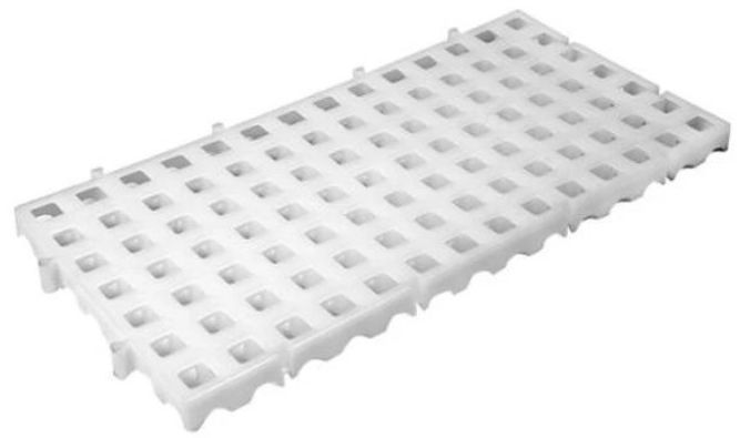 Estrado Plástico Branco 25x50x2,5cm Boliv... Estrado Plástico Branco 25x50x2,5cm Boliv...