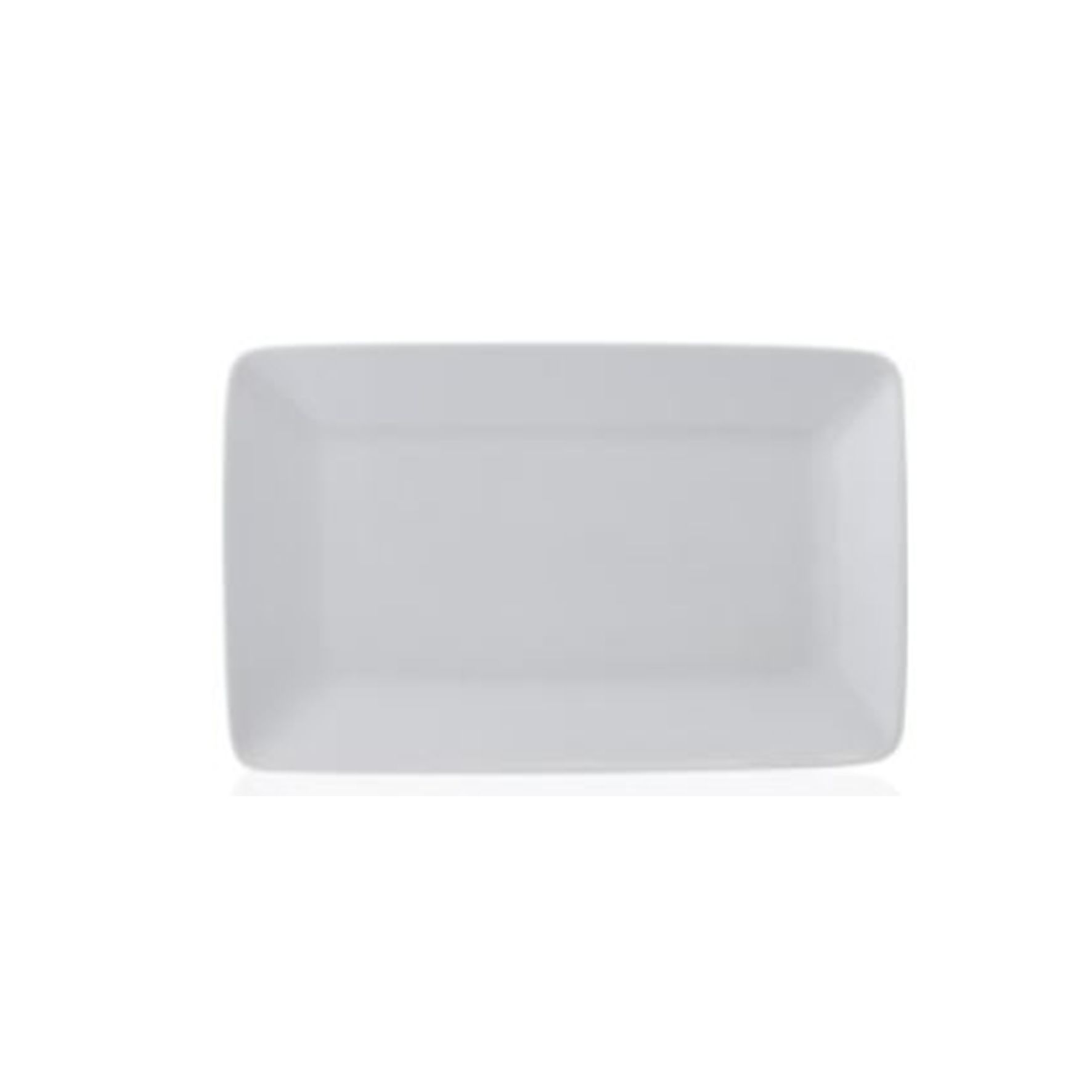 Bandeja Retangular Porcelana 24x16cm Bran... Bandeja Retangular Porcelana 24x16cm Bran...