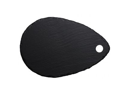 Placa Ardosia Oval 20x30cm Pto OXF_69597 Placa Ardosia Oval 20x30cm Pto OXF_69597